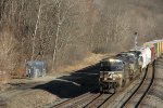 NS 1831 leads 315 past Gibson interlocking